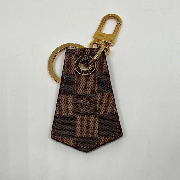 Authentic Louis Vuitton Keychain Petite Malle Coated Canvas - Picture 1 of 8